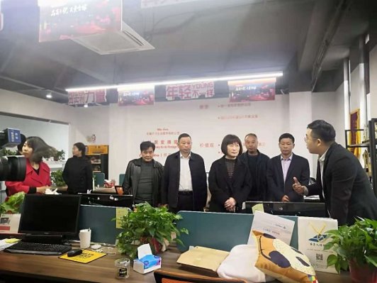 桐城市政协视察市跨境电商产业园建设